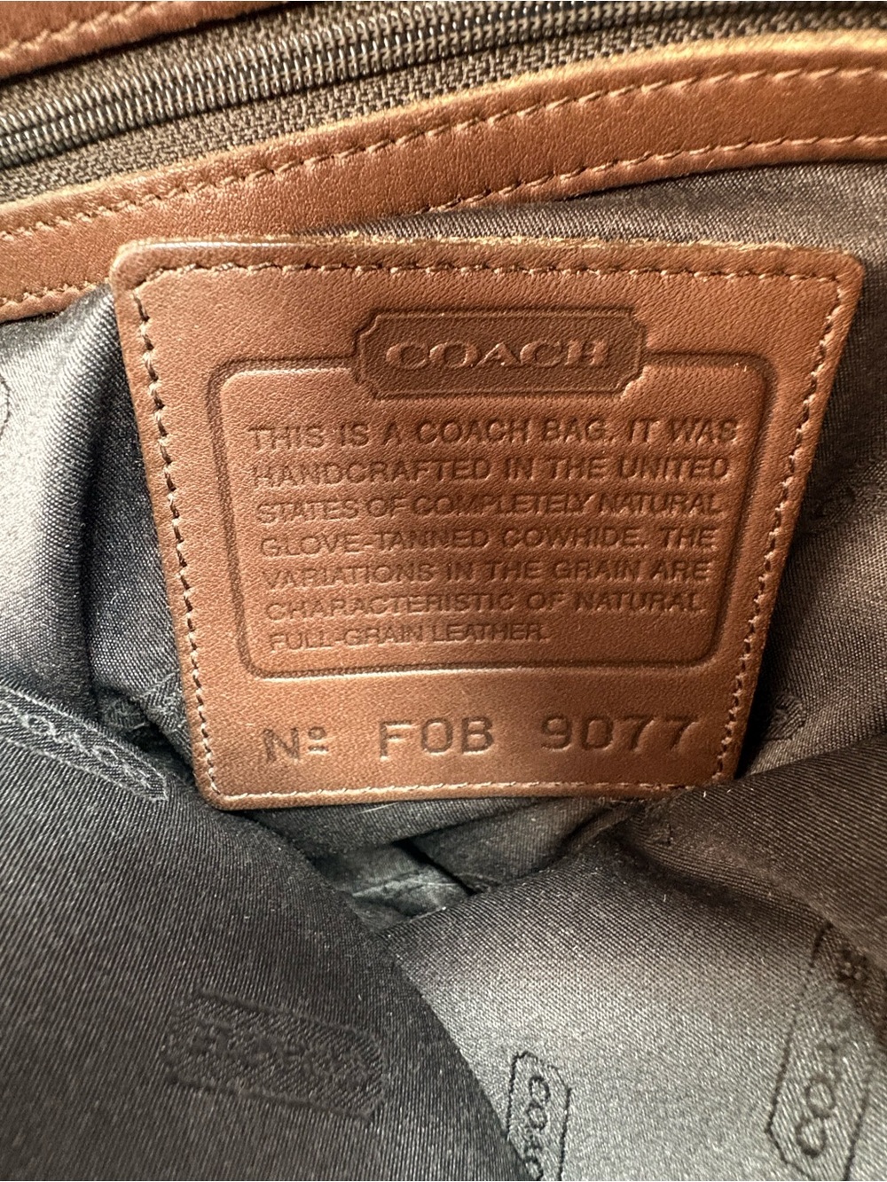 Coach Classic Brown Leather Tote Bag - Women's Shoulder Tote - Picture 5 of 17